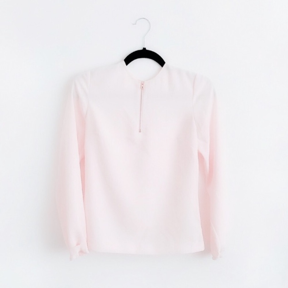 ted baker baby pink zip up top